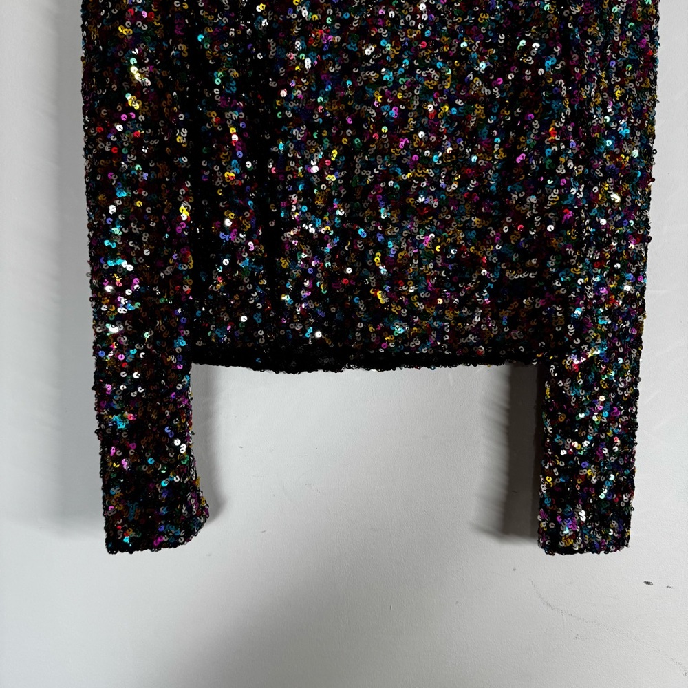 Endless Rose Blouse Sequin Long Sleeve Party - Picture 4 of 12
